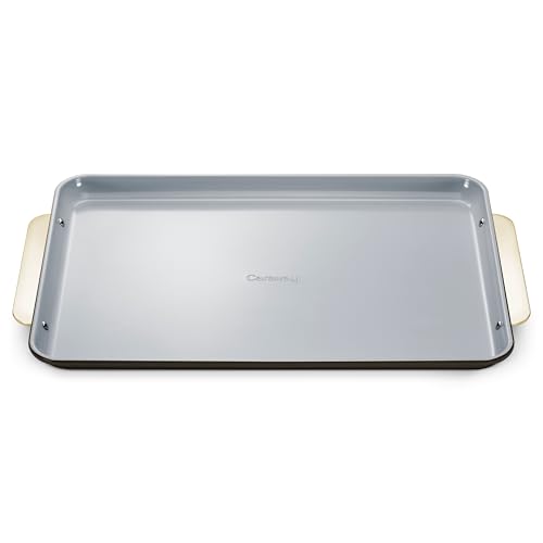 Caraway Non-Stick Ceramic Baking Sheet - Naturally Slick Ceramic Coating - Non-Toxic, PTFE & PFOA Free - Perfect for Baking, Roasting, and More - Large (18" x 13") - Black - color: Black, size: Large 18" x 13"