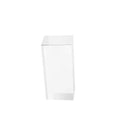 Clear Solid Acrylic Block ，Diamond Polished Acrylic Cube Display Stand ，Jewelry Ring Display Organizer (2" x 2" x 4") - size: 2" x 2" x 4"