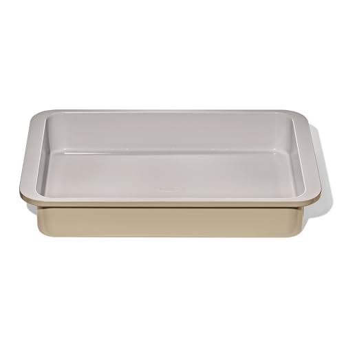 OXO Good Grips Non-Stick Pro Ceramic Coated Metal Bakeware 9” x 13” Cake Pan – Biscuit - color: Biscuit, size: 9" x 13" Cake Pan