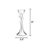 Nambé Tree of Life Sabbath Candlesticks - 8-Inch Sculptural Candle Holders, Elegant Alloy Shabbat Table Accents & Taper Candles, Hanukkah Gifts & Contemporary Judaica Décor