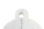 Creative Co-Op Small Marble Handle Dish, 5" x 3.5", White (DF2329) - color: White, size: 5" x 4"
