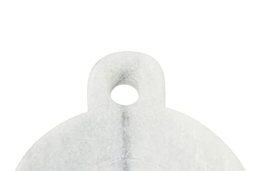 Creative Co-Op Small Marble Handle Dish, 5" x 3.5", White (DF2329) - color: White, size: 5" x 4"