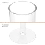 Koyal Wholesale Tall Skinny Floating Candle Holders, Modern Raised Slim Glass Hurricane Pedestal Candles Holder for Weddings, Centerpieces, Home Decor, Parties (Set of 3)