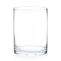 Enova Floral Clear Glass Cylinder Vase 6 x 8 Inches, Clear Flower Vases, Pillar Candle Hurricane Floating Candle Holder Vase, Glass Flower Vase for Wedding Centerpieces, Home Office décor (1 Piece) - size: 6W x 8H