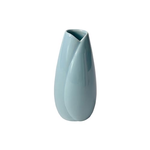 Simple Vase for Flowers Plants, Small Cute Flower Vase for Modern Table Shelf Home Decor Wedding Boho Decor, Farmhouse (1pc-HBP-Blue) - color: 1pc-hbp-blue