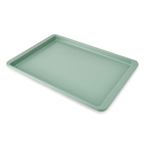 KitchenAid Nonstick Swiss Engineered Aluminized Steel Baking Sheet, Dishwasher Safe, 13x 18 Inch, Cardamom - color: Cardamom, size: 13 x 18 Inch