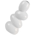 Homoyoyo Abstract Ceramic Flower Vase -Shaped Artistic Desktop Floral Arrangement Vase Home Décor Accent for Living Room and Office