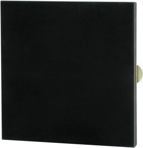 HofferRuffer Extra Large Square Serving Tray, Elegant Faux Leather Ottoman Tray with Gold Hardware Handles, Serve Tea, Coffee or Breakfast in Bed, 23.6 x 23.6 inches (Large Square) - color: Dark Grey, size: 23.6" x 23.6" x 2"
