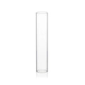 WGVI Hurricane Candle Holder Sleeve, Wide 3", Height 16", Clear Glass Cylinder Candleholder, Chimney Tube, Open Ended Candle Shade, 1 Piece - size: 3"x16"H