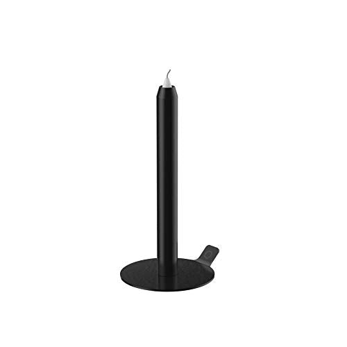 Candle Stick Holder Modular Taper Candle Holder Coated Iron Magnetic Endless Lighting Illusion Anti Tipping Modern Vintage Fireplace Dinning Holiday Home Decor Wedding Party Gift (Black) - color: Black