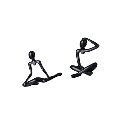 Fenteer Thinker Figurine Abstract Sculpture Desktop Ornament Minimalist Statue Creative Hollow Design Made of Pp Suitable for Office Home Decoration Gift