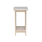 International Concepts Mission Plant Stand, 24-Inch High, Solid Parawood, Unfinished - size: 24 Inch