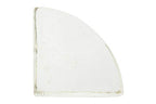 Creative Co-Op Decorative Geometric Glass Block Bookend, Clear - color: Clear