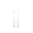WGVI Hurricane Candle Holder Sleeve, Wide 3", Height 6", Clear Glass Cylinder Candleholder, Chimney Tube, Open Ended Candle Shade, 1 Piece - size: 3"x6"H