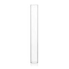 WGVI Hurricane Candle Holder Sleeve, Wide 2", Height 16", Clear Glass Cylinder Open Both Ends, Chimney Tube, Open Ended Candle Shade, 1 Piece - size: 2"x16"H