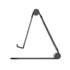 Cell Phone Stand for Desk Phone Holder Foldable Portable Adjustable Cradle Dock Compatible with iPhone 17 16 15 14 13 Pro Max, iPhone 12 11 Plus SE XS XR 8 7, Office Desk Travel Accessories, Black - color: Black