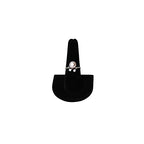 MOOCA 6 Pcs Set Finger Ring Stand Jewelry Display Holder Showcase Velvet Ring Storage Drawer Jewelry Stands for Shows, Black Velvet - color: Black Velvet