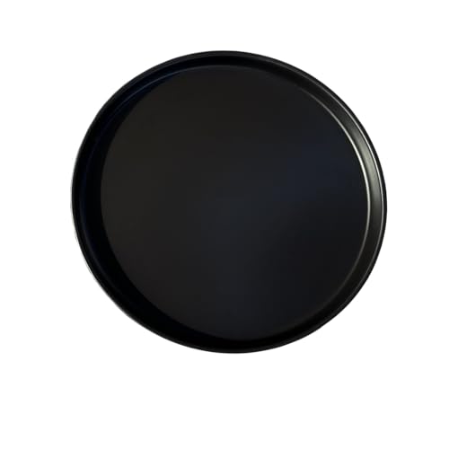 2 Pack Ceramic Plant Saucer Pot Tray 6 Inch, Planter Saucers 4 5 6 7 8 9 10 11 12 13 Inch for Indoors Outdoor, Durable Sturdy Flower Drainage drip Water Tray for Glazed Pots Base (6.4 Inch-Black) - color: Black, size: 6.4in 2pack