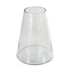 Deco 79 Glass Decorative Vase Cone Shaped Centerpiece Vase, Flower Vase for Home Decoration 9" x 9" x 12", Clear - size: 9" x 9" x 12"