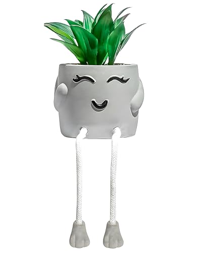 OLEEK small fake plants office decor - fake succulents plants artificial for desk decor - fake plant office decorations for work - office decor for women - office plants cubicle accessories room décor - size: Nancy (Set of 1)