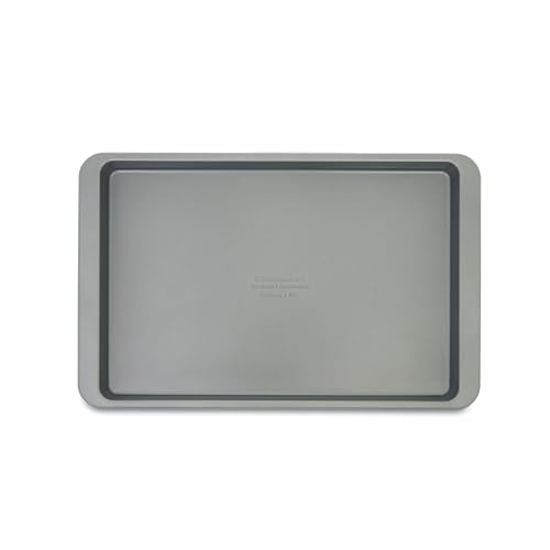 KitchenAid Premium Aluminized Steel Baking Sheet,Nonstick,10x15 Inch,Contour Silver,(Pack of 6) - color: Contour Silver, size: 10 x 15 Inch (Pack of 6)