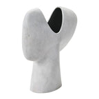 Bloomingville Modern Terracotta Abstract Vase, Grey - color: Distressed Grey