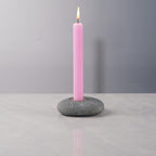 Handmade Natural Pebble Taper Candle Holder Handcrafted Taper Candle Holder for Altar, Mantle, Desk, Table, Shelf