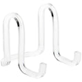 Plymor Clear Acrylic Ribbon-Style Display Easel, 2.875" H x 2.5" W x 3.5" D - size: 2.875" x 2.5" x 3.5"