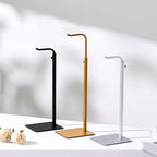 3 Pack Purse Holder Handbag Display Stand: Hanger Rack Showing Bags, Purses, and Wreath, Adjustable Black Hook Stand for Tabletop, Closet, Desk, and Retail Use for Vendors - color: Black