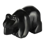 2" Obsidian Crooked Mouth Bear Statue for Strength,Bear Figurine for Courage,Bear Decor for Homes&Offices
