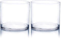 WGV Cylinder Vase, Width 6", Height 6", Clear Glass Container Terrarium Candle Holder for Wedding Centerpiece, Party Event, Home Office Decor, 1 Piece (Pack of 2) - size: 6 Inch (Pack of 2)