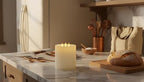 3-Wick Flameless Pillar Candle with Remote Timer, 3D Moving Flame Real Wax Led Candles (Ivory with 3 Wick, 6.5in) - color: Ivory with 3 wick