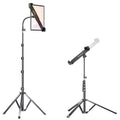 elitehood Aluminum Diagonal Design 72" iPad Tripod Floor Stand, Heavy Duty Adjustable Tablet Stand Holder, Flexible Gooseneck iPad Stand for Pro 13 12.9 11, Air, Samsung Tab and More 9-14.2" Devices - size: 9–14.2" · Diagonal Clamp