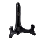 Juvale Wooden Plate Stands for Display - Plate Holders for Showcasing Collectible Items - Photo & Artwork Picture Holders for Tables - Lightweight & Sturdy Wood Display Stand - 6-Pack, 6 in, Black