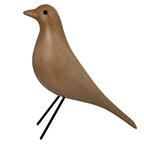 Mid-Century House Bird Walnut Wood Home Décor, Modern Style Dove Ornaments (Wood) - color: Solid Wood