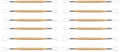Suiwotin 6pcs Double-Sided Clay Sculpting Tools, Wooden Handle Ribbon Clay Tools, Pottery Trimming Tool, Clay Wire Loop Sculpture Set for Ceramic, Wax Carving Modeling (Pack of 2) - size: 6pcs-Loop (Pack of 2)