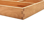 pandapark Wood Organizer Tray,Black Walnut,Desk & Drawer Storage Box (Cherry Master-4) - color: Cherry Master-4