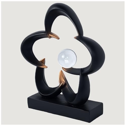Abstract Sculpture Art Home Decor Accents Modern Decorative Objects for Living Room Shelf Coffee Table TV Stand Cabinet Office Decor Accents (Black A) - color: Black a