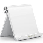 UGREEN Tablet Stand Holder Adjustable Portable Desktop Dock Office Compatible with iPad Pro 11 9.7 10.5 Air Mini 5 4 3 2 iPhone 17 16 15 14 13 12 White - color: White
