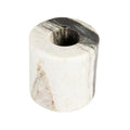 Bloomingville Marble Taper Holder, Black Mélange - size: 2" Round x 2"H