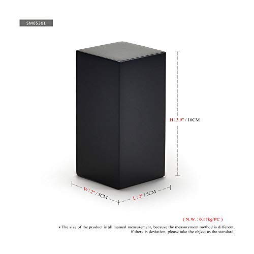Oirlv Solid Wood Minimalism Style Jewelry Display Stand Showcase Jewelry Organizer Black Square Holder (SM05301) - color: SM05301