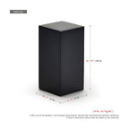 Oirlv Solid Wood Minimalism Style Jewelry Display Stand Showcase Jewelry Organizer Black Square Holder (SM05301) - color: SM05301