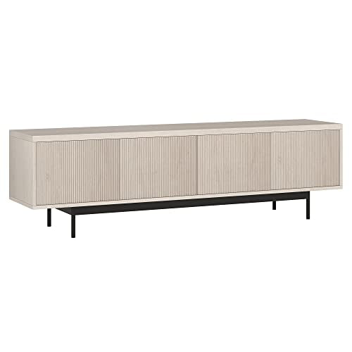 Henn&Hart Whitman, 70'' Rectangular TV Stand, Alder White - color: Alder White, size: 70'' Rectangular TV Stand