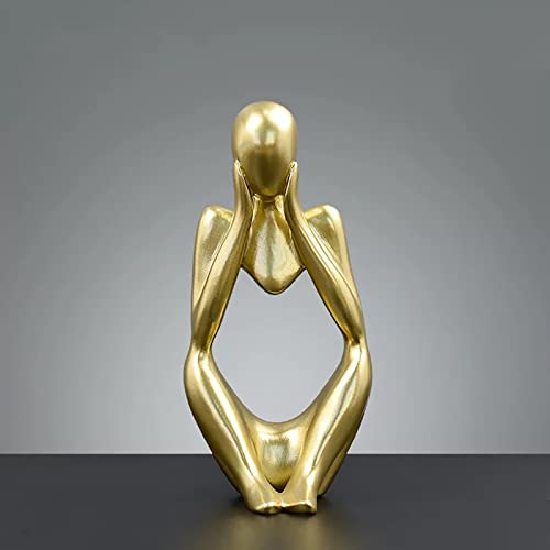 BK&MF Art Abstract Sculpture,Ornament Figurine Figurine Resin Craft Modern Creative Desk Statue for Statue Home Decoration,F - color: F