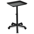 Salon Tray, Salon Rolling Tray with Adjustable Height, Salon Color Tray, Salon Tray on Wheels, Suitable for Tattoo Tray&Dentist Tray Use Black - color: Black