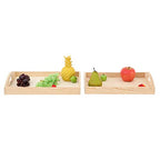 Make Market 13" Wooden Tray, 6 Pack