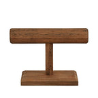 MOOCA 2 Pcs Wooden Jewelry Display Stand, Bracelet Watch Holder Display for Store, 7.9 W x 2.9 D x 5.5 H in, Brown Color - color: 3) Brown
