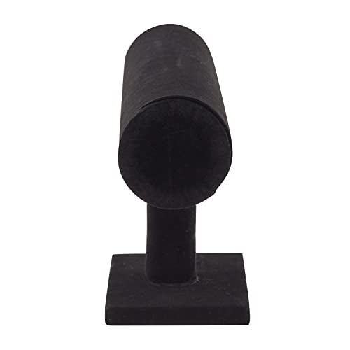 Juvale Necklace Display Stand & Bust Set - 2-Piece, Black Velvet, Modern Freestanding - Necklace Holder Stand & Bracelet Holder Display - Jewelry Showcase for Vendors & Photography