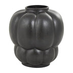 Deco 79 Ceramic Decorative Vase Wide Bubble Inspired Centerpiece Vase with Distressed Speckled Texturing, Flower Vase for Home Decoration 12" x 12" x 13", Black - size: 12" x 12" x 13"