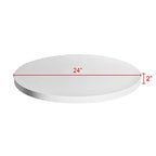 Fotoconic White Electric Motorized Rotating Turntable Display Stand, 24 Inch / 60cm Diameter, 180 Lb Centric Loading for Shop Display - size: White 24", 180 Lb Max Loading